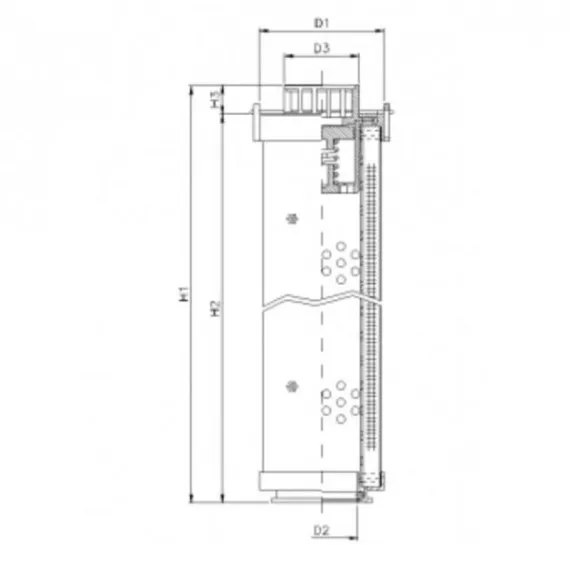 Filtrec RHR185G15B hidraulika szűrő