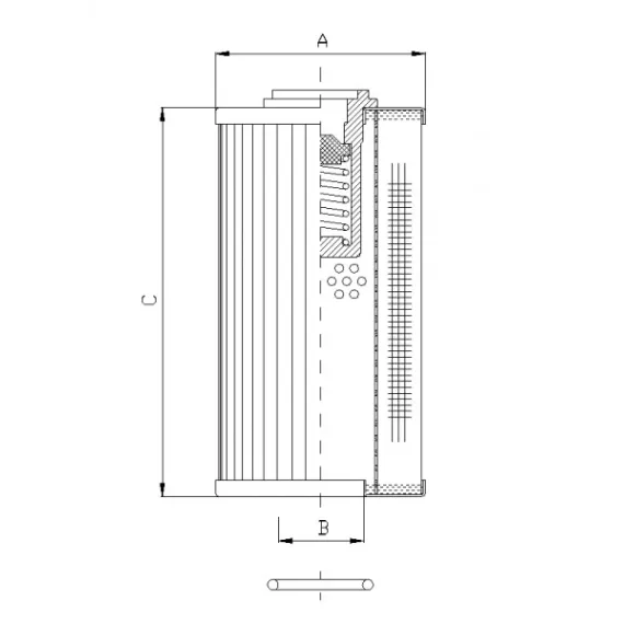 Filtrec RLR175E05B hidraulika szűrő