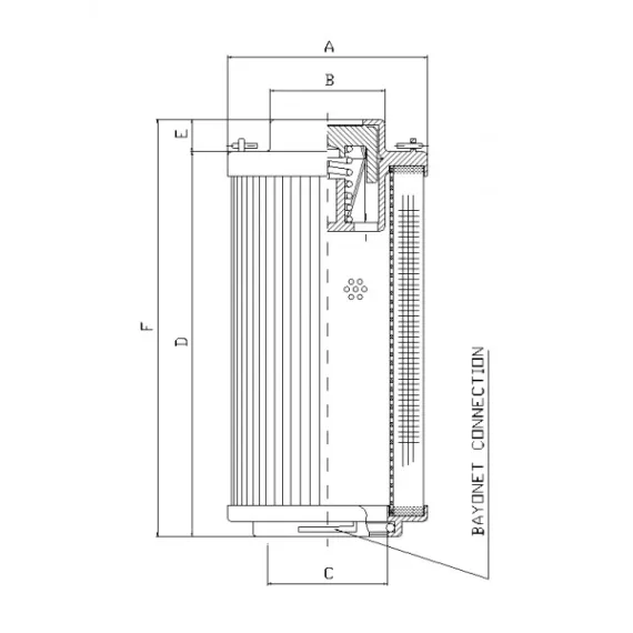 Filtrec RHR110S50B hidraulika szűrő