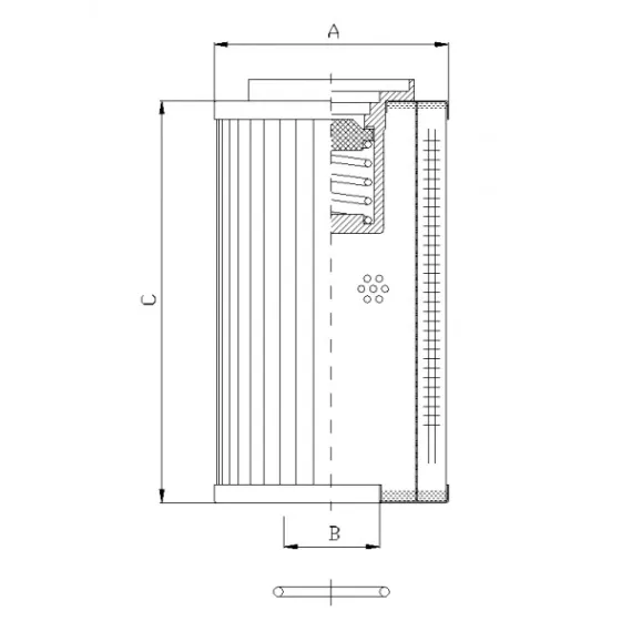 Filtrec RLR950B80B hidraulika szűrő