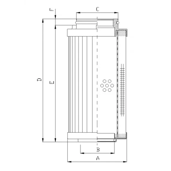 Filtrec R540G10 hidraulika szűrő