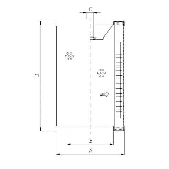 Filtrec R732G25P/1 hidraulika szűrő