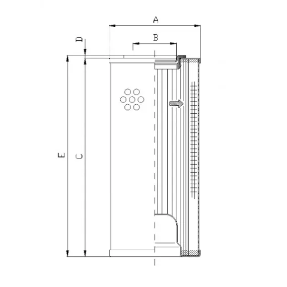 Filtrec R5111G06 hidraulika szűrő
