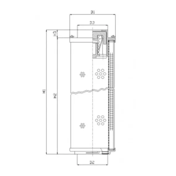 Filtrec RHR500G20B/2 hidraulika szűrő