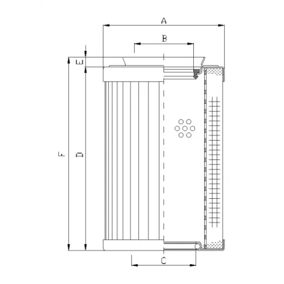 Filtrec RMR438B100B hidraulika szűrő