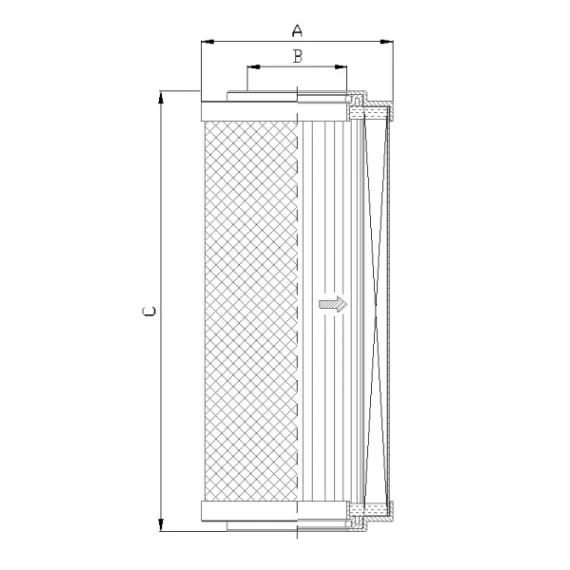 Filtrec S741T250 hidraulika szűrő