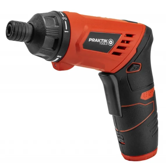 Akkus csavarbehajtó Praktik Flexpower system 3.6v li-ion, koffer+tartozékok/ ptq014