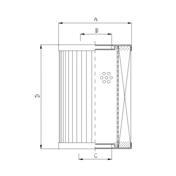 Filtrec XR160G06 hidraulika szűrő