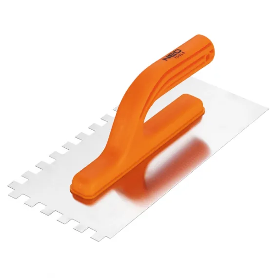 Acélsimító Neo 50-202, rozsdamentes fogazott 10-es, 270x125 mm, műanyag markolat