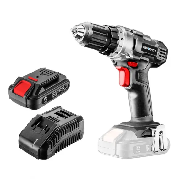 Akkus fúró-csavarozó Graphite 58g000-set1 energy+, akku+töltő