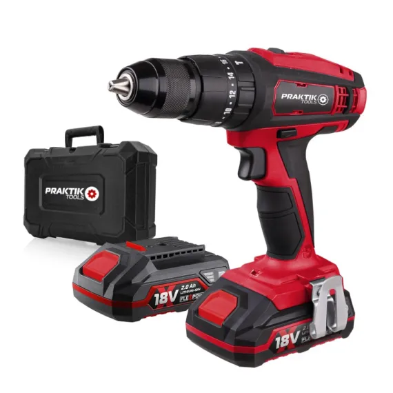 Akkus ütvefúró szett2 Praktik Flexpower system 18v-2x 2ah akku+koffer/ ptq093