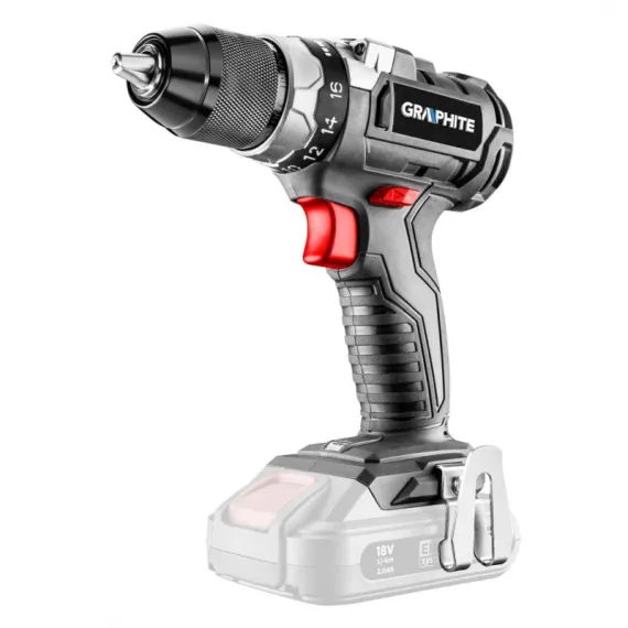 Akkus fúró csavarozó Graphite 58g019 energy+ 18v li-ion, 13 mm, szénkefe mentes, akku nélkül