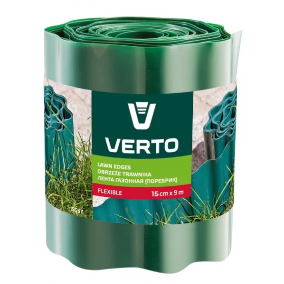 Ágyásszegély Verto 15g511 15 cm x 9 m zöld