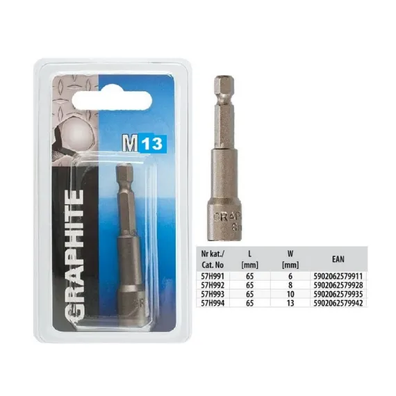 Csavarbehajtó Graphite 57h994 m13 65mm 1/4