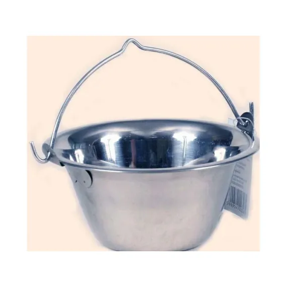 Bogrács rozsdamentes 6 l