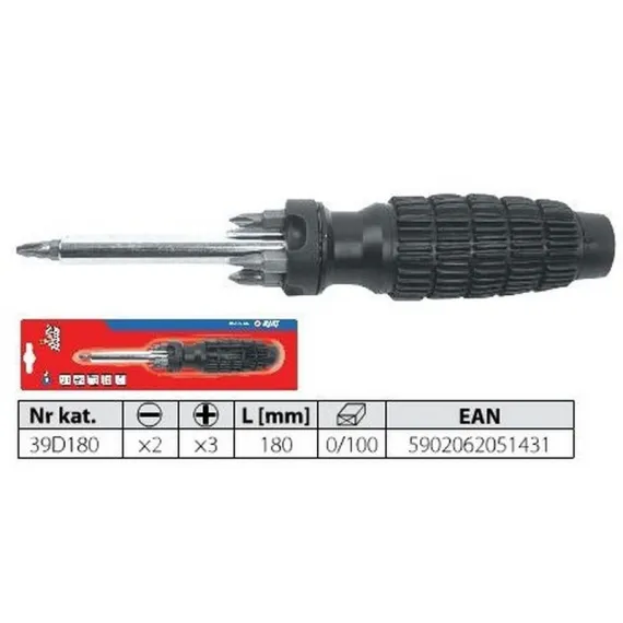 Csavarhúzó erős markol.Top Tools 39d180