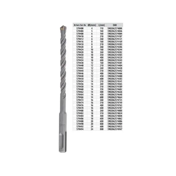 Betonfúró sds 16x 310 mm Graphite 57h474