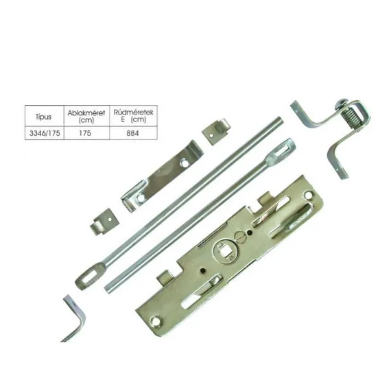 Baschule zár 3346/175/10 db