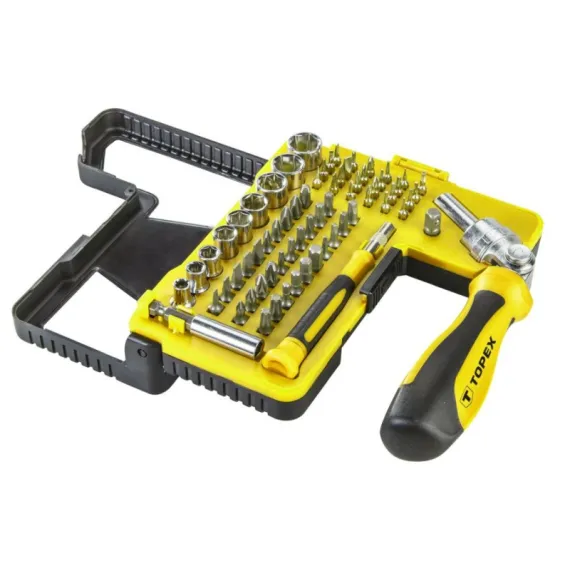 Behajtótüske készlet Topex 39d346 68 részes bit