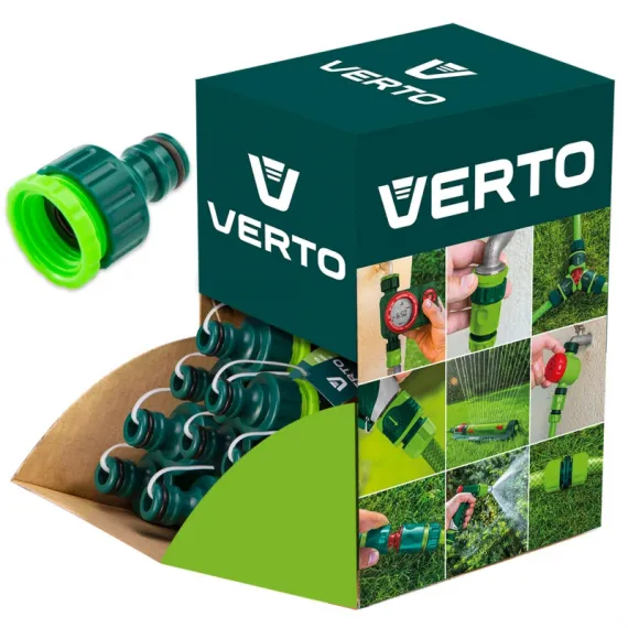 Csapcsatlakozó Verto 15g740-30 1/2"- 3/4" 30 db-os kisz. kínálódobozban
