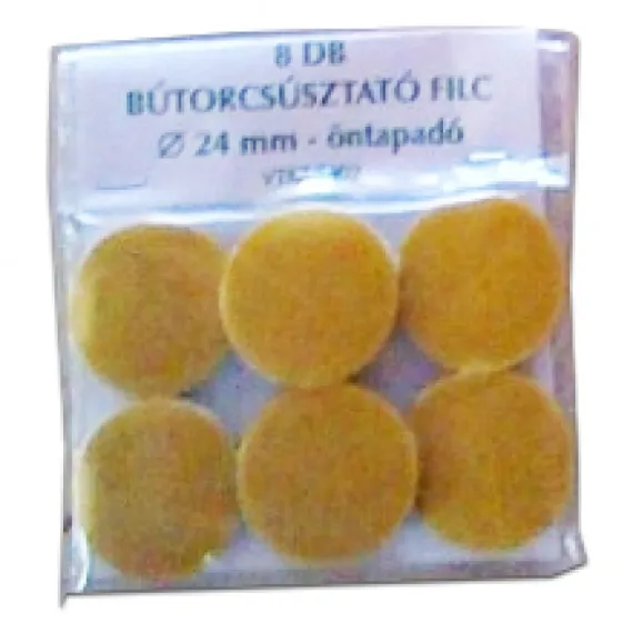 Bútorcsúsztató filc ¤ 24 mm/8 db öntapadós