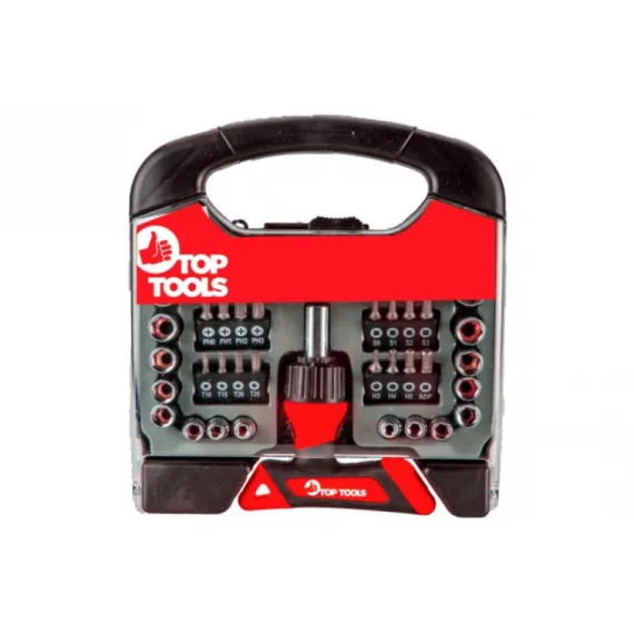 Csavarhúzó és dugókulcs készlet Top Tools 39d200, 44db