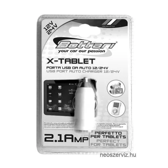 SZIVARGYÚJTÓ USB TŐLTŐ 2,1Amp 30106