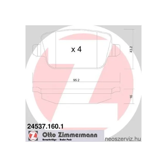 24537.160.1 ZIMMERMANN MONDEO HÁTSÓ MECHA 05P1272