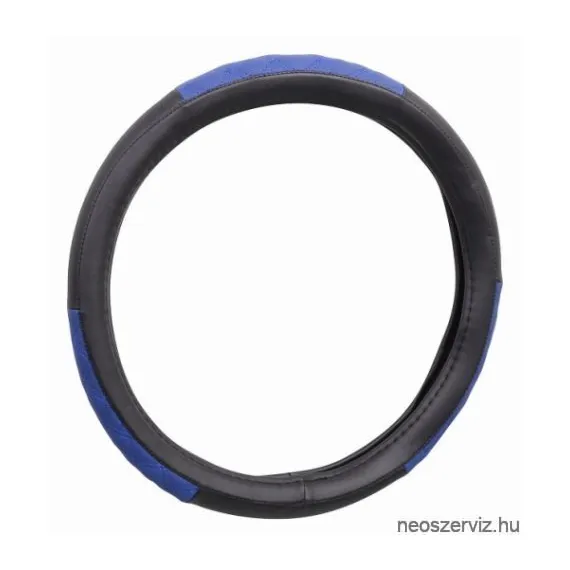 KORMÁNYVÉDŐ BLIND FEKETE KÉK VARR. 37-39cm 31439