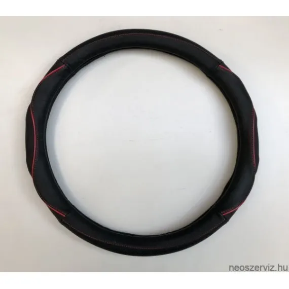 KORMÁNYVÉDŐ HD BŐR PIROS/FEKETE CD21017N 5098BR