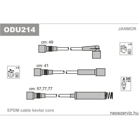 OPEL GYUJTÓKÁBEL GRT. ODU214 1612537 53-0044
