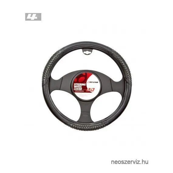 KORMÁNYVÉDŐ 37-39cm MASZIROZÓS FEKETE 4CARS 92230