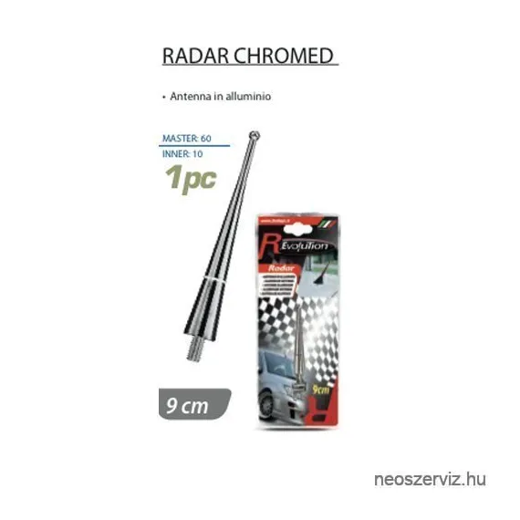 ANTENNASZÁR 9cm KRÓM 15068