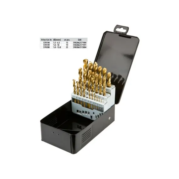 Csigafúró készlet Graphite 57h200 tin 25 r