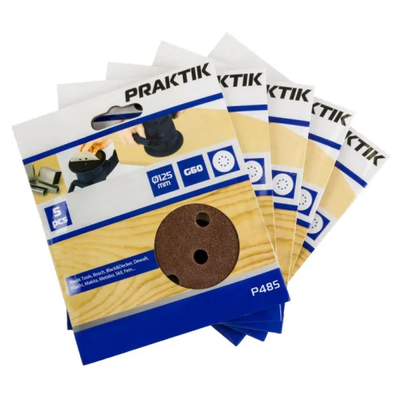 Csiszolópapír Praktik 125/g60 5 db/ p485