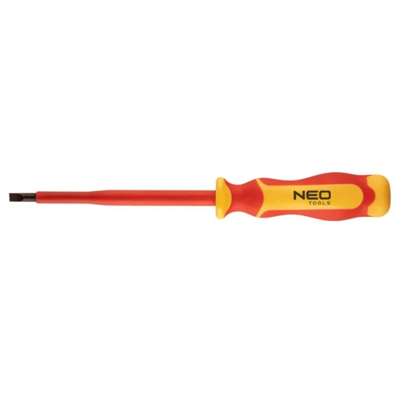 Csavarhúzó Neo 04-133, 1x5.5x125mm, s2 acél, lapos, 1000v, szigetelt