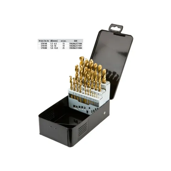 Csigafúró készlet Graphite 57h199 tin 19 r