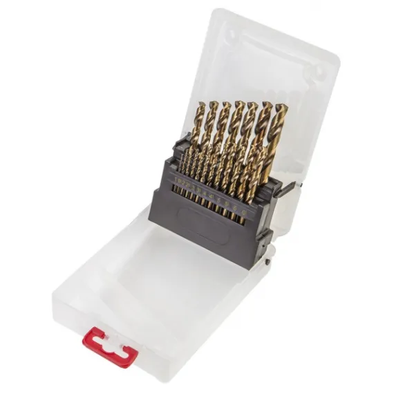 Csigafúró készlet Verto 60h812 hss-g , 1.0 - 10.0 mm, 19 db