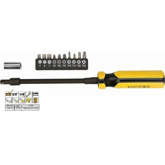 Csavarhúzó készlet Top Tools 39d122 10 részes