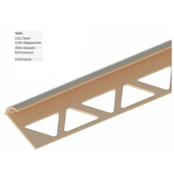 Csempeélvédő 10 mm beige 2.78 m 5004
