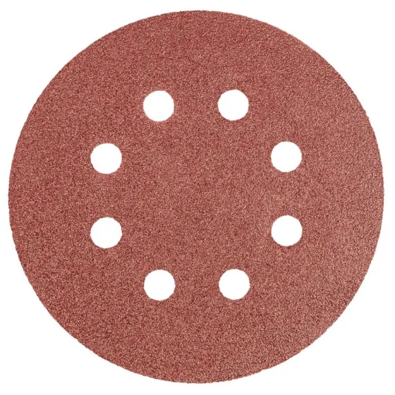 Csiszolópapír Graphite 55h941 tépőzáras 125mm k80 8 lyukkal 5 db