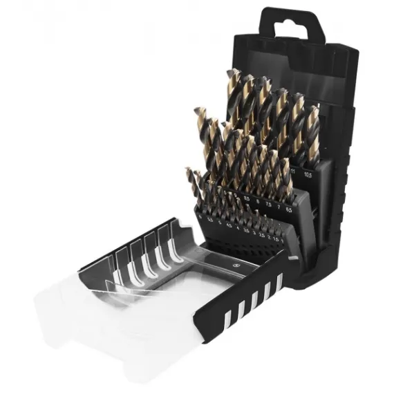 Csigafúró készlet Graphite 55h090 hss-cnc 124°"pro-tec", 1.0 - 13.0 mm 25 részes