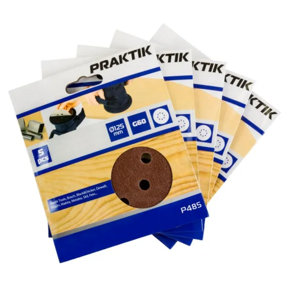 Csiszolópapír Praktik 125 k 80/5 db/ p486