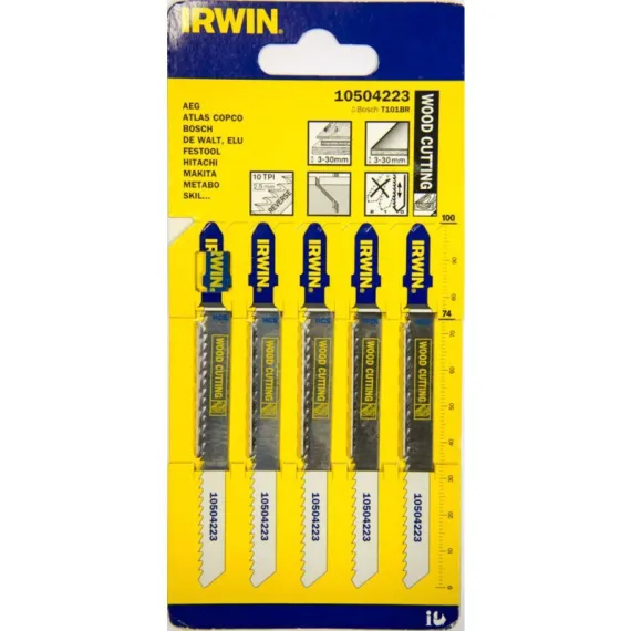 Dekopírfűrészlap Irwin t101br/5 db fa