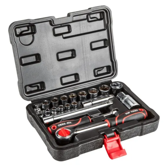 Dugókulcskészlet Top Tools 38d520 1/4", 3/8" 20 részes