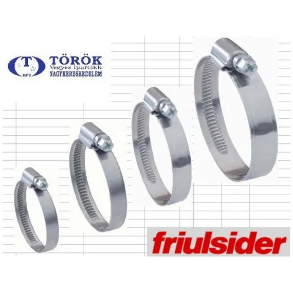 Csőbilincs 12-22/ 9 mm w2+ Friulsider/100 db