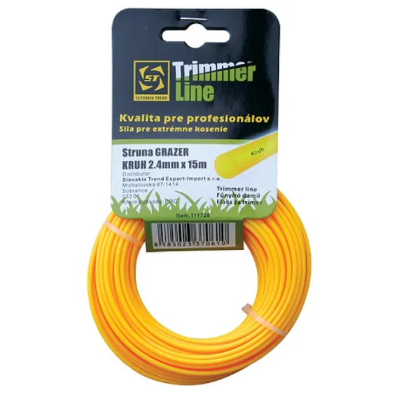 Damil fűszegélynyíróhoz grazer pro kruh 2,4 mm 15m kerek