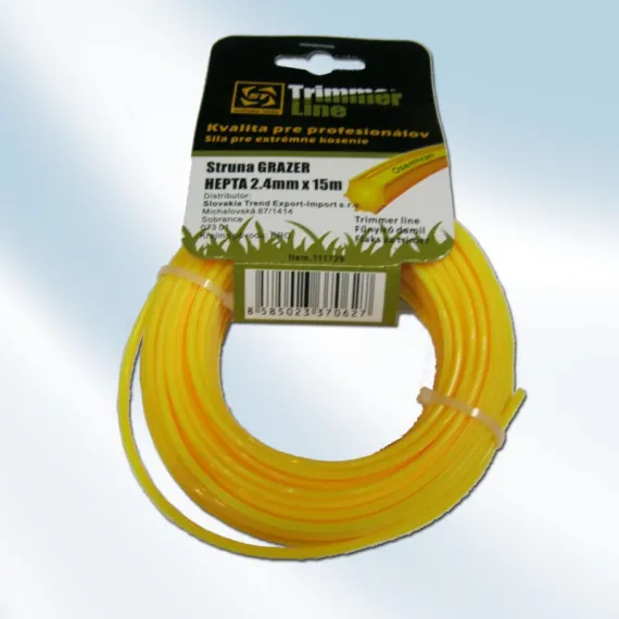 Damil fűszegélynyíróhoz grazer pro hepta 2,4 mm 15m hex