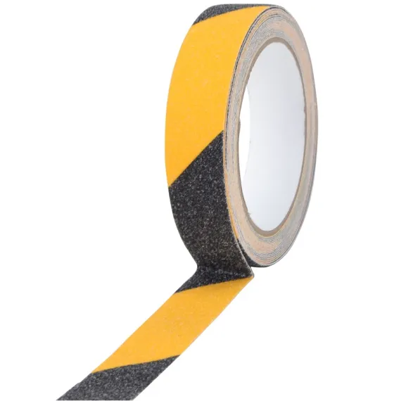 Csúszásgátló jelzőszalag 25 mm /5 m sárga-fekete tracon