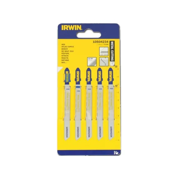 Dekopírfűrészlap Irwin t118g/5 db fém